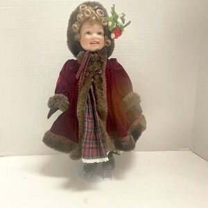 Vintage Porcelain 1997 Ashton-Drake Mémoires of Victorian Childhood Skating Doll